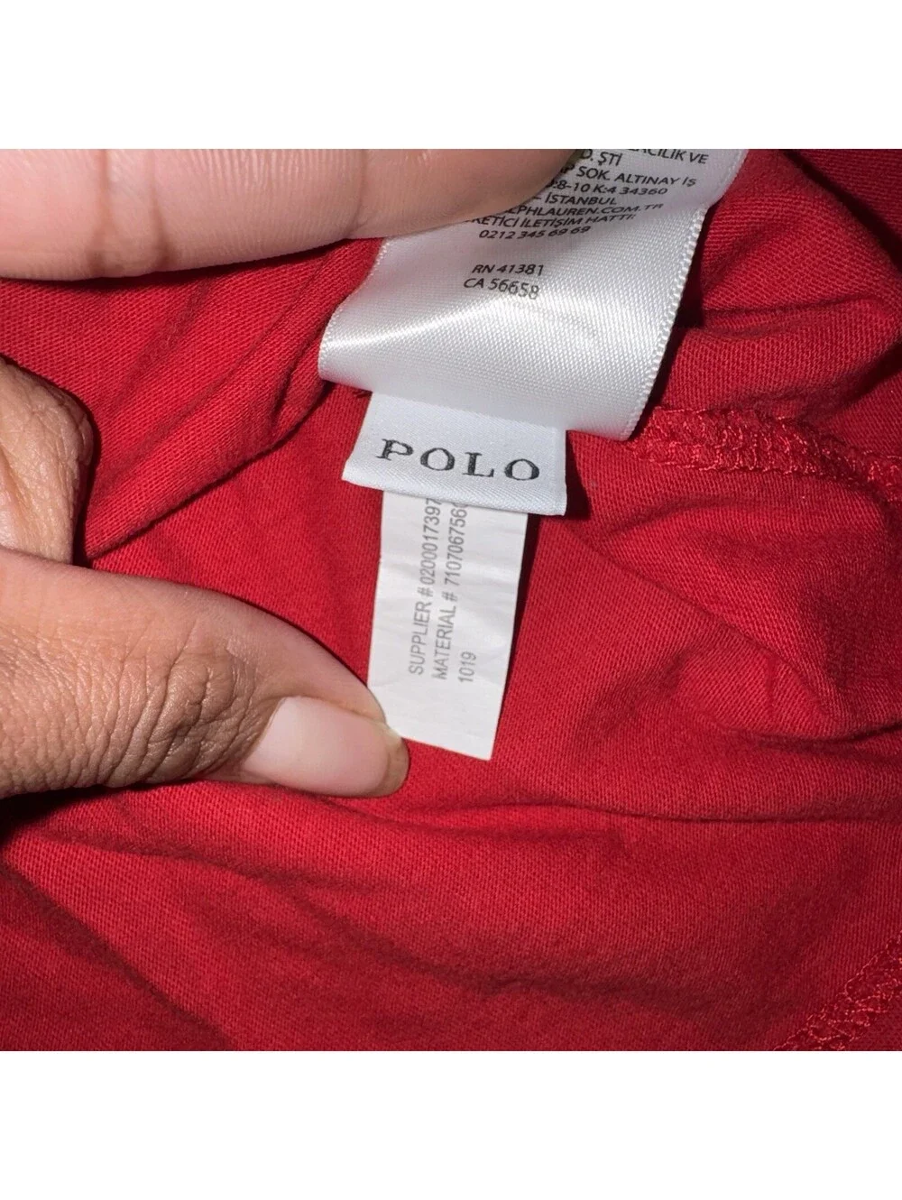 Polo Ralph Lauren Men’s XL Red Long Sleeve Shirt Custom Slim Fit Cotton